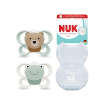 Nuk Pm Air 2'li Emzik, 0-6 Ay, Kurbağa/ayı Çok Renkli