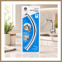 Bezos Uzun Mix Batarya Borusu Evye Ve Lavabo - Krom Süzgeçli Uç 22