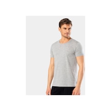 Cacharel Erkek Bisiklet Yaka T-shirt Slim Fit 2169/gri 001