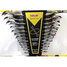 Solid Anahtar Takımı Açıkağız 12 Parça Full Set 06-32Mm Crv Çeliğ