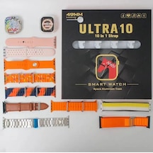 Ultra 10 49 Mm 10 Kordonlu Ios Ve Andrıod Uyumlu Akıllı Saat