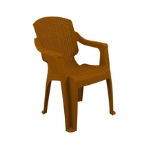 Depootoptan Mandella Golf Rattan Koltuk Tik Kahverengi