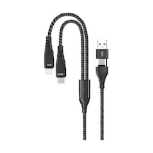 Ga51 4in1 20v 5a Pd 100w Type-c Hızlı Şarj Kablo, 9v 3a 27w İphone İle Uyumlu Ligtning Diğer