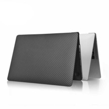 Wiwu iKavlar MacBook Pro 14 M1 2021 Kapak A2442 uyumlu Karbon Fiber Görünümlü Koruyucu Kılıf ZORE-219974 Siyah