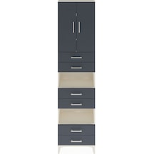 Arges Dolap 5 Raflı 6 Çekmeceli 2 Kapaklı 60x30x243 Aytaşı-an... Aytaşı