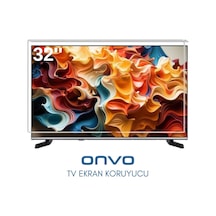 Technozi Onvo Uyumlu 32" İnç 132 Ekran Tv Koruyucu Kırılmaz Paneli