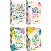Faber Castell Grafiti Kapak Spiralli Defter 80 Yaprak Çizgili -4'lü-