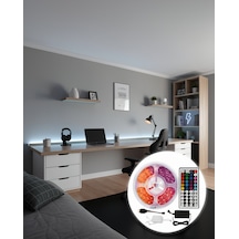 Rgb Şerit Led 5 Metre 5050 Smd Kumandalı Uczz5mtvled-2 Çok Renkli