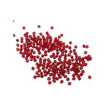 Piramit Akrilik 6 Mm Şeker Kırmızı Boncuk Aksesuar Takı Malzeme 25 Gr