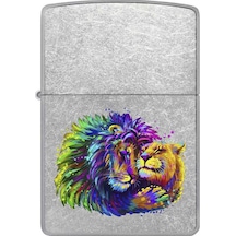 Zippo Lion Design Windproof Çakmak - 49007-00071-model17