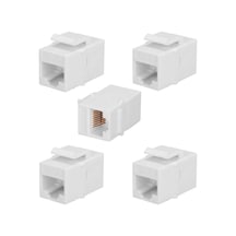 Cat. 6 Rj45 Dişi - Dişi Keystone Ara - Beyaz