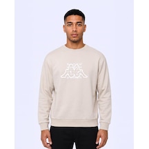 Kappa Logo İrbidden Tur Erkek Bej Regular Sweatshirt