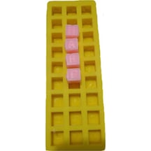 Kare Şeklinde Harflar Silikon Pasta Ve Seker Hamuru Kalibi 1,5x1,5x1,5 Cm 6