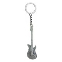 Metal Elektro Gitar Tasarımlı Rock Tarzı Kolye Unisex - 60 Cm Zincir Çok renkli