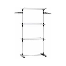 3 Katlı Katlanır Ayaklı Çamaşır Kurutmalık 60 Cm Gri