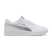 Puma Court Lally Metallic Whisper Kadın Beyaz Sneaker Ayakkabıı 40605802