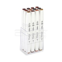 Touch Twin Marker Kalem 12li Set Ahşap Renkler Diğer