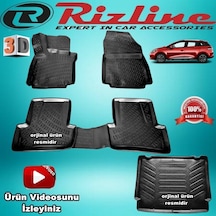Clio 4 Stw 3D Paspas + Bagaj Havuzu Siyah 2013-2019 Arası Rizline N11.7340