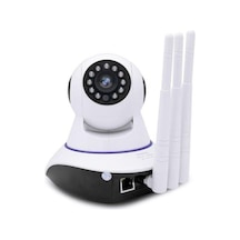 Cmr 5 Kablosuz Wifi Ip Kamera 5 Antenli 1080p Full Hd 3 Mp Hareketli Kamera Gece Görüşlü Beyaz - 143473095