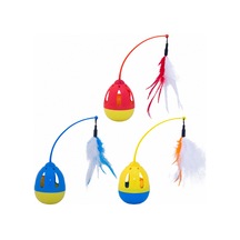 Eastland Hacıyatmaz Tüylü Kedi Oyuncağı 28cm Karışık Renkli