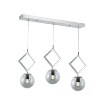 Tt015-3S Kr Tt Aydınlatma Krom Kaplama Füme Camlı 3 Lü Sıralı Avi
