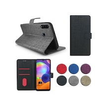 General Mobile Gm 10 Kilif Fitcase Fabric Kapakli Cüzdanli 444388828