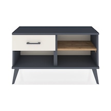 Arges Şifonyer Tek Raflı Tek Çekmeceli 88x30x48 Antrasit-çam/aytaşı Çam/aytaşı