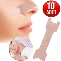 10 Adet Horlama Önleyici Burun Bandı, Burun Tıkanıklığını Giderir, Sağlıklı Uyku Sağlar, Horlamayı Durdurur Large Boy