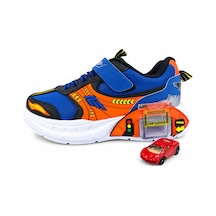 Papucumun Dünyası Çocuk Spor Araba Ve Garage Detaylı Su Geçirmez Özellikte Sneaker Mavi