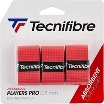 Tecnifibre Players Pro 0.5mm Kırmızı 3lü Overgrip