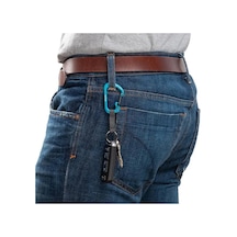 Nite Ize Slidelock Keyring Alüminyum Karabiner 3 -mavi
