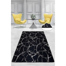 Chilai Home Marble Djt Dekoratif Marka Yıkanabilir Kaymaz Taban Halı Çok Renkli