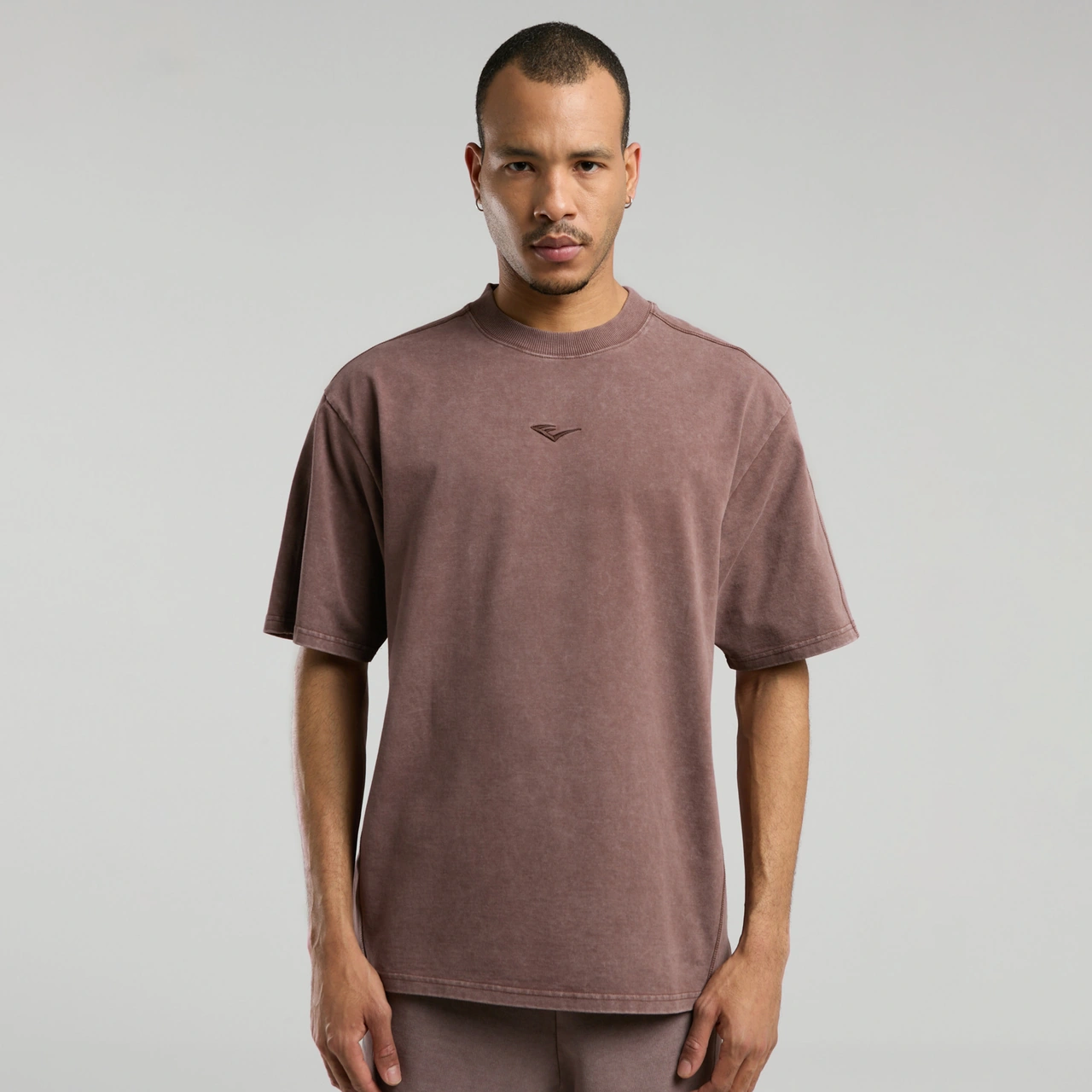 Everlast Bronx 1910 Oversize Erkek Kahverengi T-shirt Tm0029 Kahverengi