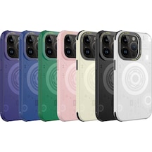Apple Uyumlu iPhone 14 Pro Zore Wireless Şarj Özellikli Desenli Hot Kılıf-lacivert Lacivert