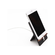 Turgut Office Deri Dikey Telefon Tutucu