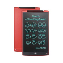 12 Inc Writing Lcd Grafik Dijital Kalemli Çizim Tableti Yazı Tahta Not Yazma Eğitim Tableti İtem0015kkırmızı