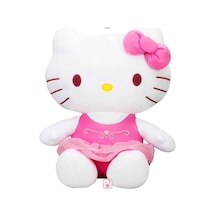Pembe Elbiseli Kurdeleli Lisanslı Peluş 36 Cm