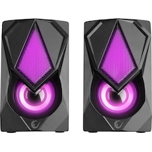 Rampage Rms-g19 2.0 5 Watt Led Işıklı Siyah Multimedia Speaker