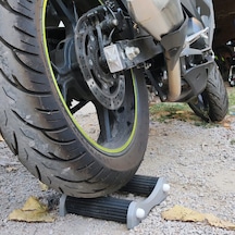 Motorsiklet Arka Teker Zincir Bakım Aparatı Sehpası Rulmanlı