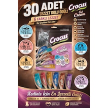 Crocus - 655 - Multıpack 6 Çeşit Krema Kedi - Cadde101 - Ödülü 30x15gr