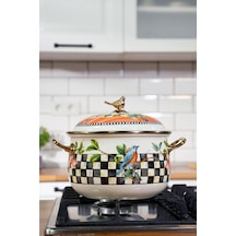 Miss Betty Vintage Paradise Deluxe Emaye Derin Tencere - 20 Cm