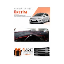 Ford Focus 2.5 Hatchback Kpk 2008-2011 Uyumlu Torpido Koruma Örtüsü Oto Kılıfı - S.kırmızı - Fo011