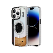 Youngkit iPhone 14 Pro Uyumlu Kılıf Magsafe Şarj Özellikli Lens Figürlü YoungKit Art Film Serisi Kapak YOUNGKİT-TA85948