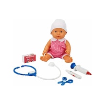 Bebelou Doktor Zamanı 35Cm Konuşan Bebek 29459 Pembe