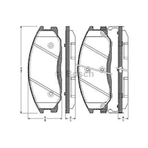 BOSCH 986424729 Fren Balatası Ön Santafe 01-06 Trajet 99- / Actyon 08-12 Kyron 08-12 Rexton 12-
