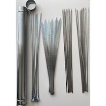 Mobilreyon Mangal Seti 55 Cm - 6 Adana Kebap Şiş,6 Patlıcan Şiş,10 Ciğer, 10 Kuşbaşı, Şiş Kabı
