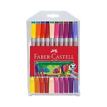 Faber Castell Çift Uçlu Keçeli Kalem Seti 20 Renk
