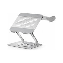Lexroo Laptop Stand Karbon Çelik 360 Döner Ergonomik Yükseklik Ayarlı Soğutucu Magsafe Uyumlu