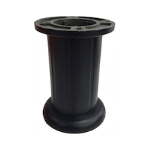 Safir Plastik Ayak Mobilya Koltuk Ayağı Siyah 10 cm