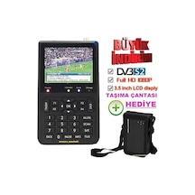 3.5'' Ekranlı Görüntülü Hd Uydu Yön Bulucu Canlı Yayın İzleme-şarjlı-led Işıklı-çanta